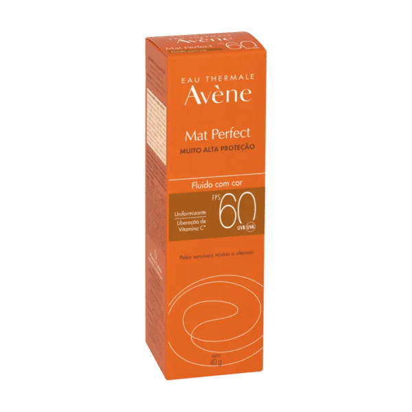 Proteção solar – Pele sensível  Mat Perfect Fluido Com Cor FPS 60 - Imagem 2