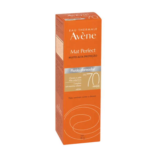 Proteção solar – Pele sensível  Mat Perfect Clareador FPS 70 cor média
