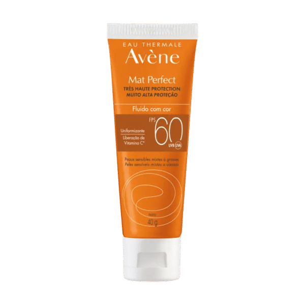 Proteção solar – Pele sensível  Mat Perfect Fluido Com Cor FPS 60