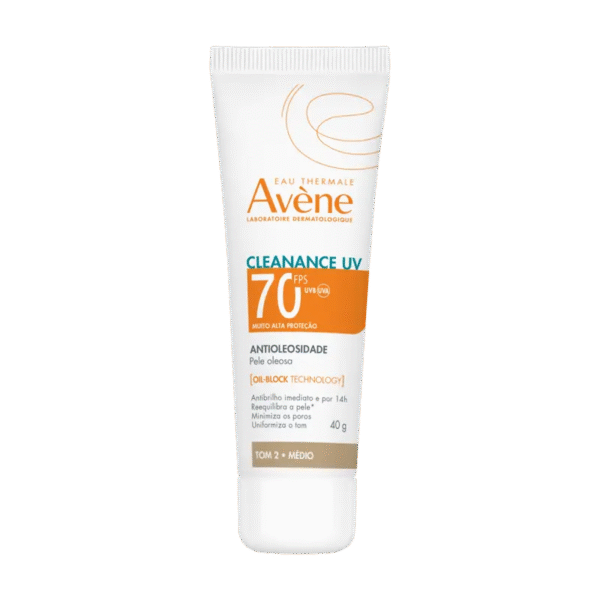 Proteção solar – Pele sensível  Cleanance UV FPS 70 Tom 2 – Médio